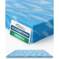 AM Qualitätsmatratzen | Gelschaum-Topper | 100x200 cm | Ohne Bezug | Matratzentopper | 100/200 | Gel Topper