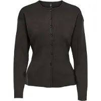 ONLY Strickjacke "ONLLUCY LS O-NECK CARDIGAN EX KNT" Materialmix, regular fit, Rundhals