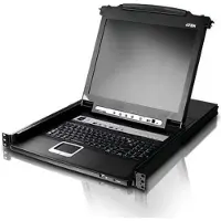 Aten CL5708M IT KVM-Switch 8-Port 17"-LCD Single Rail (PS/2-USB VGA) IT-Layout