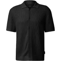 QS -qs Pullover Shortsleeve Black Größe: M | Pullover Outlet | Herren | Schwarz