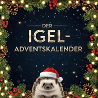 Sonstige Verlage Adventskalender Igel mit 24 Türchen für die Vorweihnachtszeit, der sich dem Igelschutz widmet