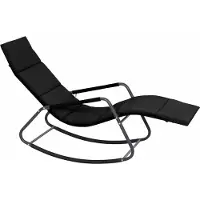 Siena Garden Schaukelliege mit Kissen Aliano black
