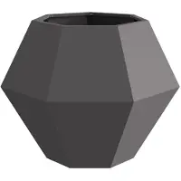 vidaXL Pflanzkübel 2 pcs Schwarz 75 x 75 x 60 cm Stahl