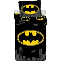 Jerry Fabrics Leinen inklusive Batman Das Emblem 140x200, 70x90 cm