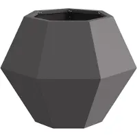 vidaXL Pflanzkübel Schwarz 50 x 50 x 40 cm Stahl