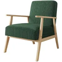 Mirjan 24 Sessel Runoya Cord, Wohnzimmersessel vom Hersteller, Vintage Relaxsessel, Polstersessel (Farbe: Poso 14)