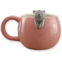 Winkee - Pet Friends Kaffeetasse Katze I Die süße Kaffee-Tasse & Tee-Becher in groß I Cute Coffee Mug I Große Tasse ca. 350 ml