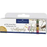 Faber-Castell - India ink Pitt Artist Pen C colours (4 pcs) (167505)