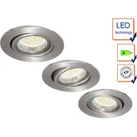 Xq-Lite XQ0804, Einbaustrahler, Nicht austauschbare(s) Leuchtmittel, 1 W, 230 V, Edelstahl