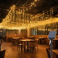 JOIEYOU 10m Lichterkette 400 LEDs Weihnachtsbeleuchtung mit 13 Leuchtmodi Lichtstränge Solar/USB-Betrieben Lichterketten für Weihnachten Ostern Halloween Hochzeit