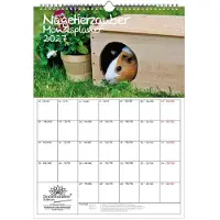 Seelenzauber GmbH Nagetierzauber Planer DIN A3 Kalender für 2027 Hamster Ratte Maus Chinchilla Hase - Set: 1x Kalender 1x Weihnachtsanhänger 1x Grußanhänger (gesamt 3 Teile)
