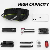 RockBros Fahrrad Multitool 16-in-1 mit Satteltasche 1L, Fahrrad Reparaturset Werkzeugset, Wasserdicht Schwarz