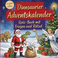 Sonstige Verlage Dinosaurier-Adventskalender: Quiz-Buch mit Fragen und Rätsel