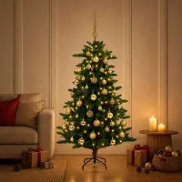 Syfax Artificial Christmas Tree with Bauble 120 cm 150 LEDs