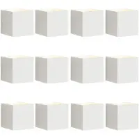 HPI Home Product Import GmbH LED-Außenwandleuchte - Weiß - Aluminium - 10 x 10 cm - für den Außenbereich - 12er Set