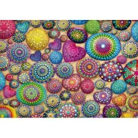 Schmidt Puzzle SPIELE "Hexagon Edition, Mandala-Steine", bunt, Puzzles, KinderB:69cm H:49cm, Puzzle, Made in Germany, B:69cm H:49cm