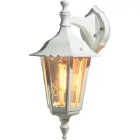 Konstsmide Firenze Down weiß lackiertes Aluminium, klares Glas 7231-250