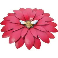 OEM Metall Wanddeko Sonnenblume - 3D Handgefertigte Wanddekoration - Für Wohnzimmer Schlafzimmer Esszimmer Küche Büro und Innen- oder Außenbereich