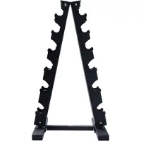 Markenlos Halterrack - Gewichtstraining - A-Frame Design - 250 kg Max - Schwarz