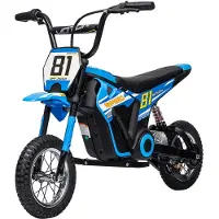AIYAPLAY Elektro Motorrad Kinder 24 V Kinder Motocross mit 250W Motor 7Ah Akku