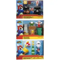 JAKKS Pacific Super Mario Dioramen + Figur 3 Zufälliger Versand Sortiert 6 Cm Mehrfarbig Kinder Mehrfarbig One Size