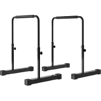 Zimtky Dip Barren Bars 2er Set Rutschfest Station 80 100 Stahl Schwarz