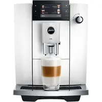 Jura - E6 Piano White (ED) - Kaffeevollautomat mit 3,5-Zoll-Farbdisplay, 17 Spezialitäten, Light-Brew-Extraktion und P.A.G.2