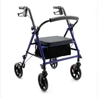 Merkloos Rollator faltbar mit Sitz, 4 Räder, höhenverstellbar, 1 Stück, für Senioren