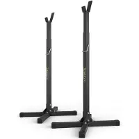 Merkloos Verstellbare Barbell Ständer, 2 Stück, robuster Stahl, für Heimtraining