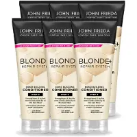 John Frieda 6 x Blonde+ Repair Bond Building Conditioner - 250 ml - Vorteilspackung - 6 Stücke