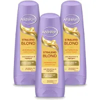 Unilever 3 x Andrélon Stralend Blond Conditioner - 200 ml - Vorteilspackung - 3 Stücke