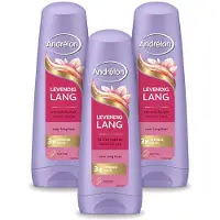 Unilever 3 x Andrélon Conditioner Levendig Lang - 200 ml - Vorteilspackung - 3 Stücke