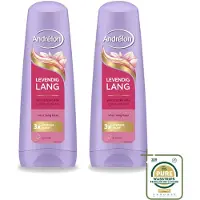 Unilever 2 x Andrélon Conditioner Levendig Lang - 200 ml - Vorratspackung - 2 Stücke