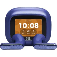 JBL Live Flex 4, Kabellose Noise-Cancelling-Ohrhörer, Blau