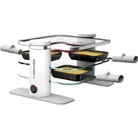 Lagrange 79401, 4 Person(en), Glas, Kunststoff, Edelstahl, Grau, Transparent, Weiß, Rechteckig, 2 m, 500 W
