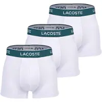 Lacoste Boxershorts 5H1300 Herren White / Green (3er-Set)-S
