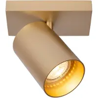 Atmooz Deckenleuchte Nuo 1 – Gold – Ø 7 cm – Metall – GU10-Fassung – 50 W – r Aufputz-Spot für Akzentbeleuchtung