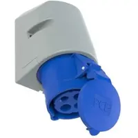 Pce 124-9tt CEE-Wandsteckdose 32A 4p 9h IP44 TT 1249tt
