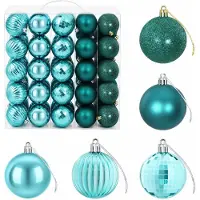 vidaXL Weihnachtskugelset 75 stk. Grün 6 cm Polystyrol 42050660