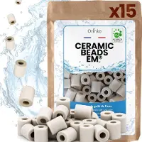 Merkloos Keramische EM-Kugeln, 15 Stück, natürliche Wasserfilterlösung, Kalkreduktion, für Trinkwasser