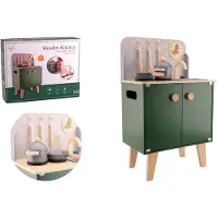 Jouéco - Houten keuken met kunststof accessoires
