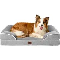 Merkloos Orthopädisches Hundebett – Mit Memory-Schaum – Größe: Groß