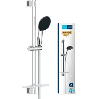 GROHE Vitalio Start 110 Brausestangenset 600mm, 2 Strahlarten, Duschablage, chrom, 26952001