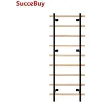 Selius Schwedische Ladderwand mit Aufhängevorrichtung – Tragfähigkeit: 330 lbs – Massive Buche