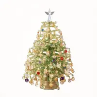 Xdovet DIY Perlen‑Weihnachtsbaum Bastelset,Tisch-Weihnachtsbaum(Style C)3D Weihnachtsdeko mit LED Kristall Perlen Bastelset Geschenk für Bastelfreunde