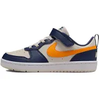 Nike Court Borough Low Recraft Light Orewood Brown Midnight Navy White Orange Peel (PS) - EU 28.5
