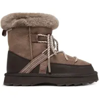 Emu Damen Schuhe, Modell Blurred W12641MUSH, aus Naturleder, Braun