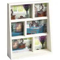 Walther design Rustic 3x10x15 3x10x10 Wood Block Frame white SM666W