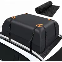 Merkloos Dachbox faltbar, 425 Liter, 420D wasserdicht, mit Antirutschmatte, für Autodach