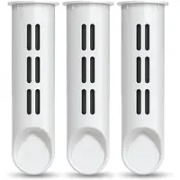 Merkloos Filterpatronen Ersatzfilter 3 Stück, weiß, für Wasserfilterflasche